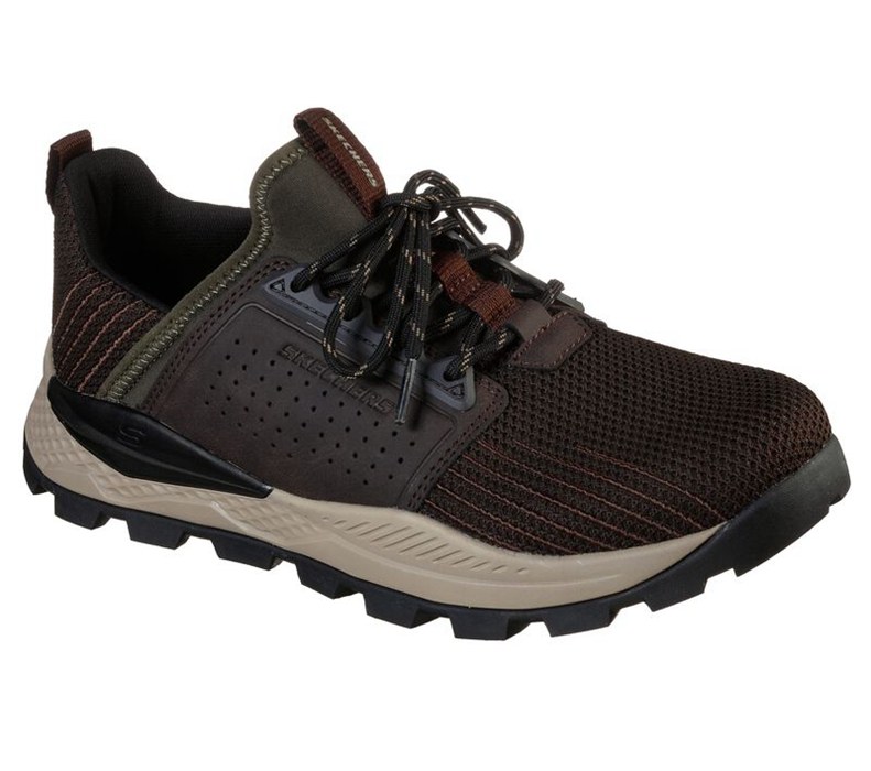 Skechers Relaxed Fit: Riglen - Charlo - Mens Sneakers Dark Brown [AU-CP3276]